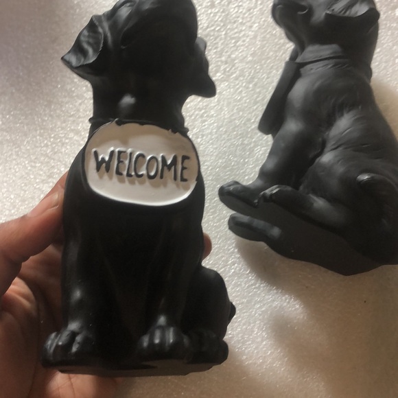 Black Welcome dogs -sets of 2 - Picture 15 of 16
